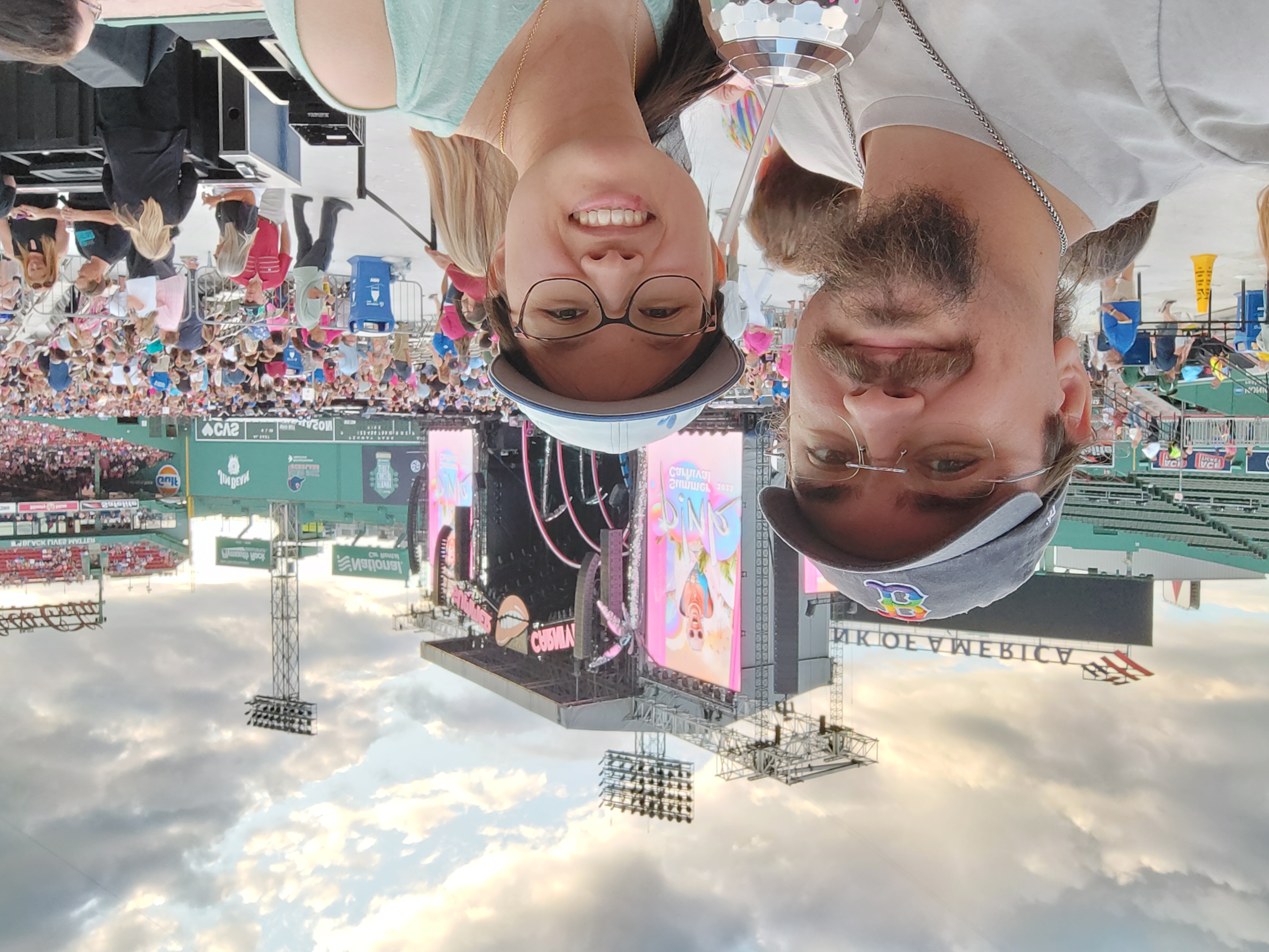 Megan and Andrew at a P!nk concert in Fenway Park.